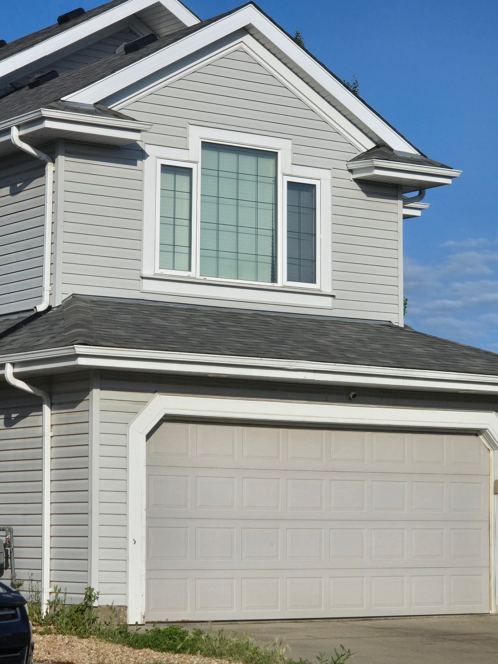 Completed residential roofing project