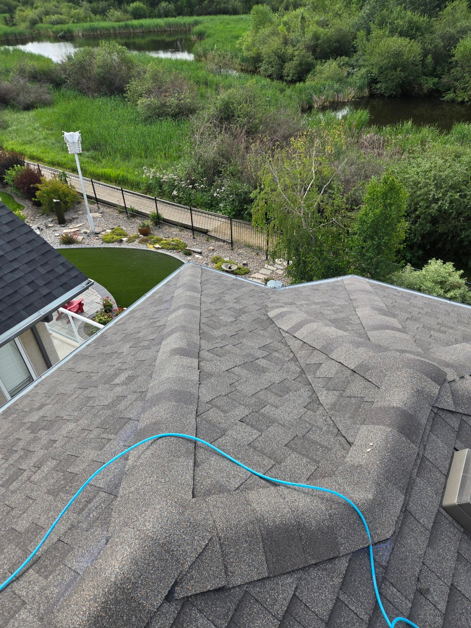Finished roof plane